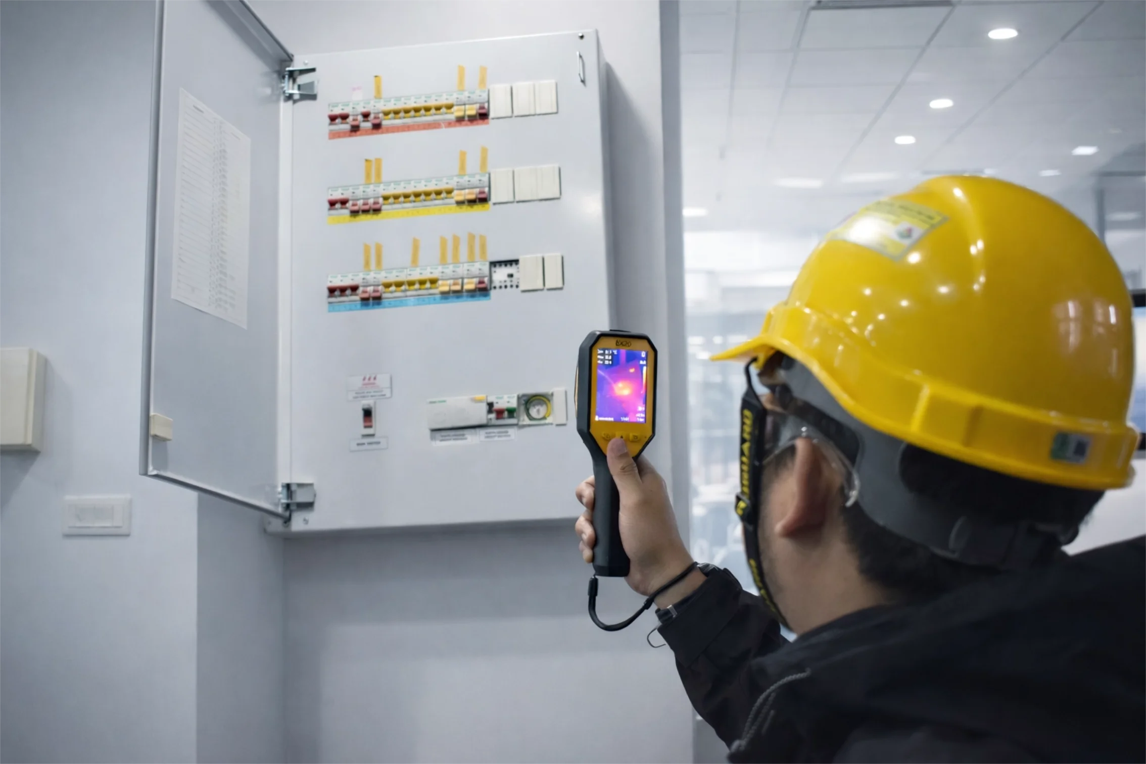 Electrical panel thermal inspection